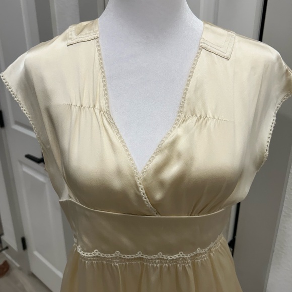 See By Chloe Champaign White Silk Dress 38 / 2 - Picture 4 of 13